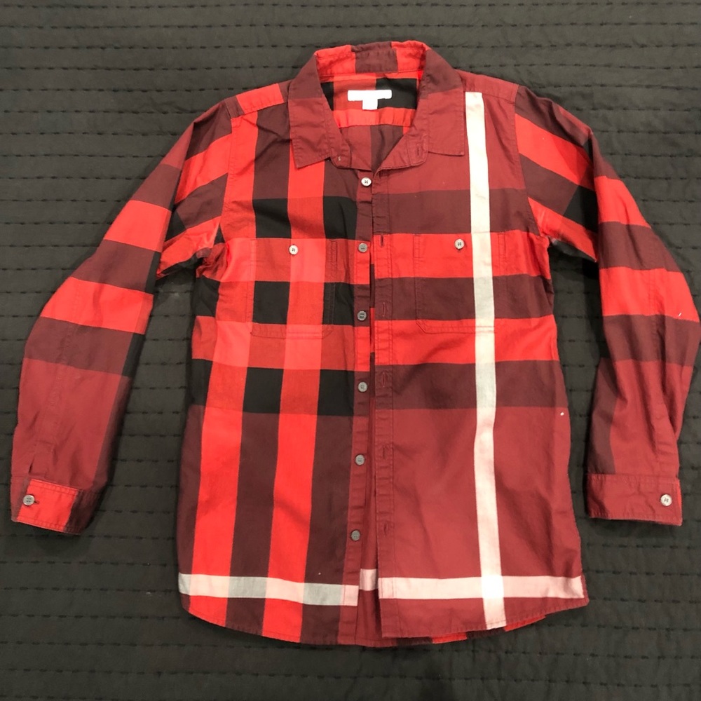 Boys Burberry Cotton Shirt 12 youth